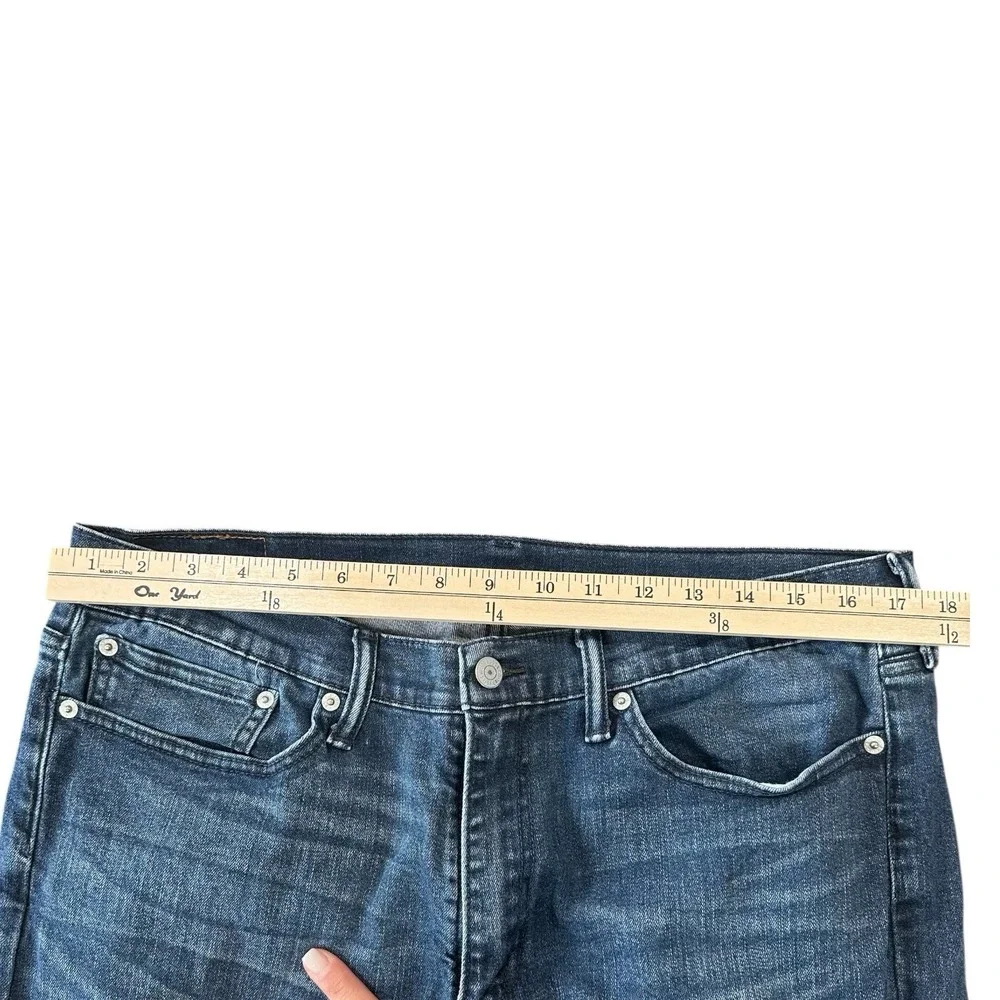 Levis 514 Jeans Mens 36x34 Blue Dark Wash Cotton Straight‎ Fit Denim